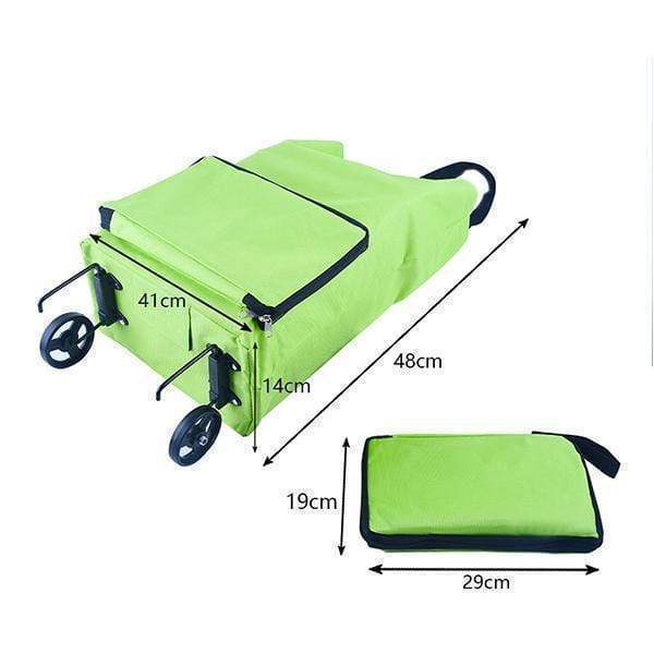 Carro de la compra plegable 2 en 1 – Práctico, ligero y resistente