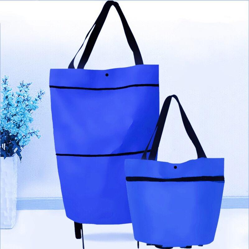 Carro de la compra plegable 2 en 1 – Práctico, ligero y resistente