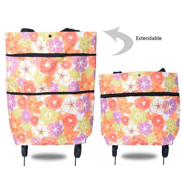 Carro de la compra plegable 2 en 1 – Práctico, ligero y resistente
