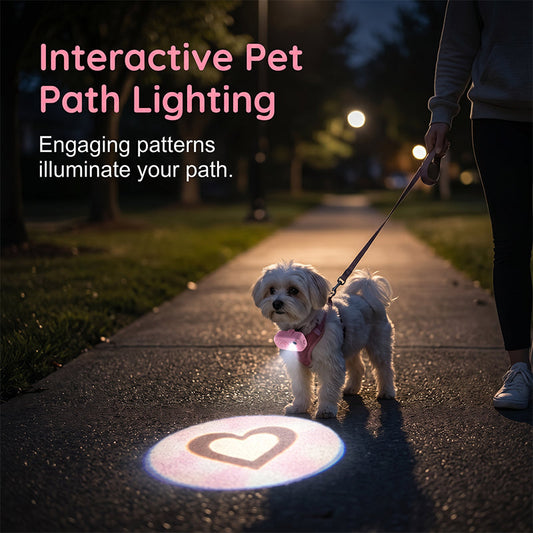 Anti-Lost Pet Glow Collar Projector Light with Breed Patterns