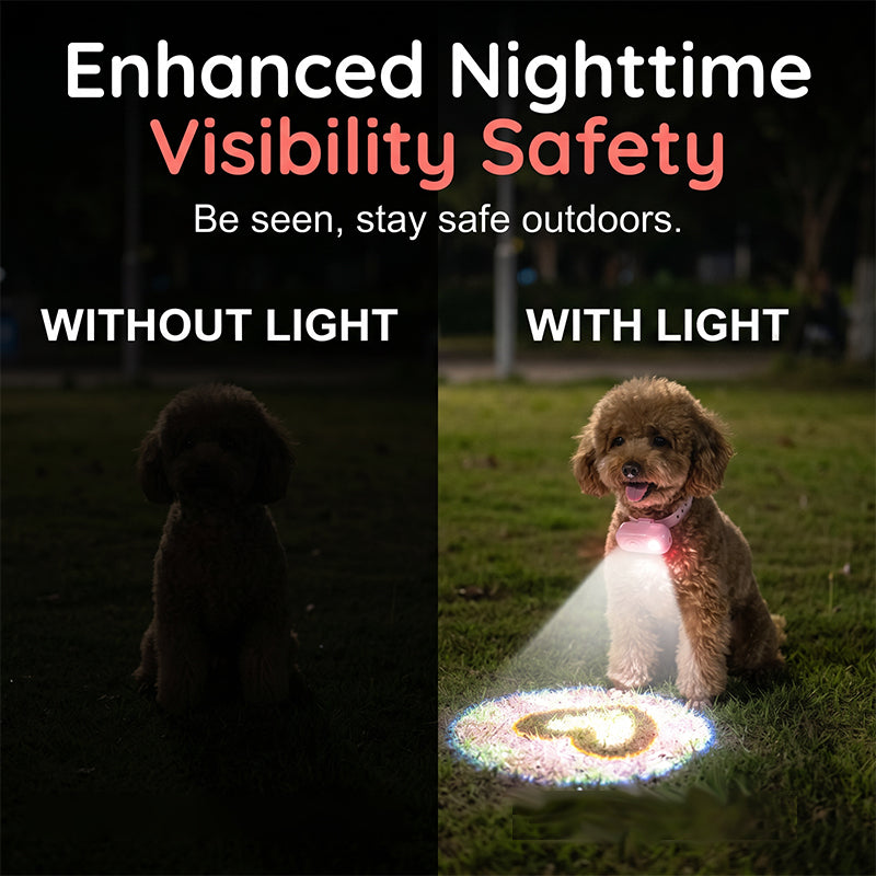 Anti-Lost Pet Glow Collar Projector Light with Breed Patterns