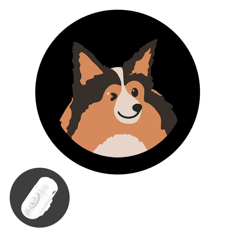 Anti-Lost Pet Glow Collar Projector Light with Breed Patterns