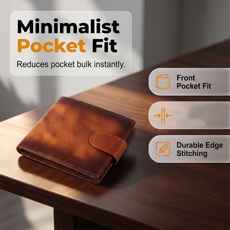 Cartera Clásica para Hombre con Bloqueo RFID