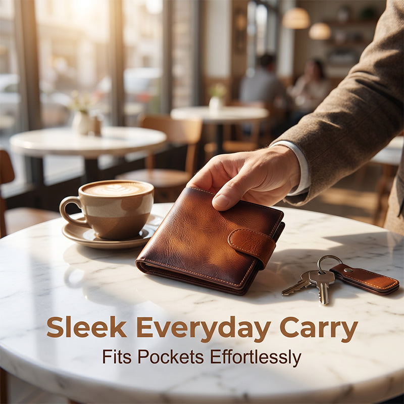 Cartera Clásica para Hombre con Bloqueo RFID
