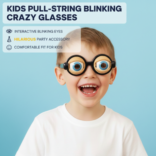 Gafas Locas Parpadeantes con Cordón para Niños