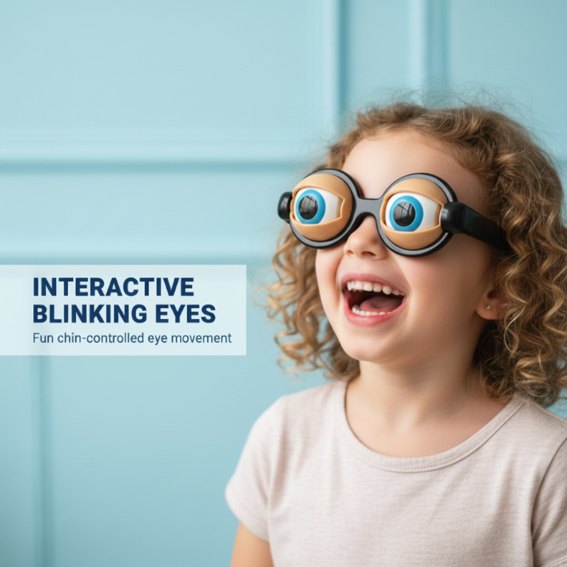 Gafas Locas Parpadeantes con Cordón para Niños