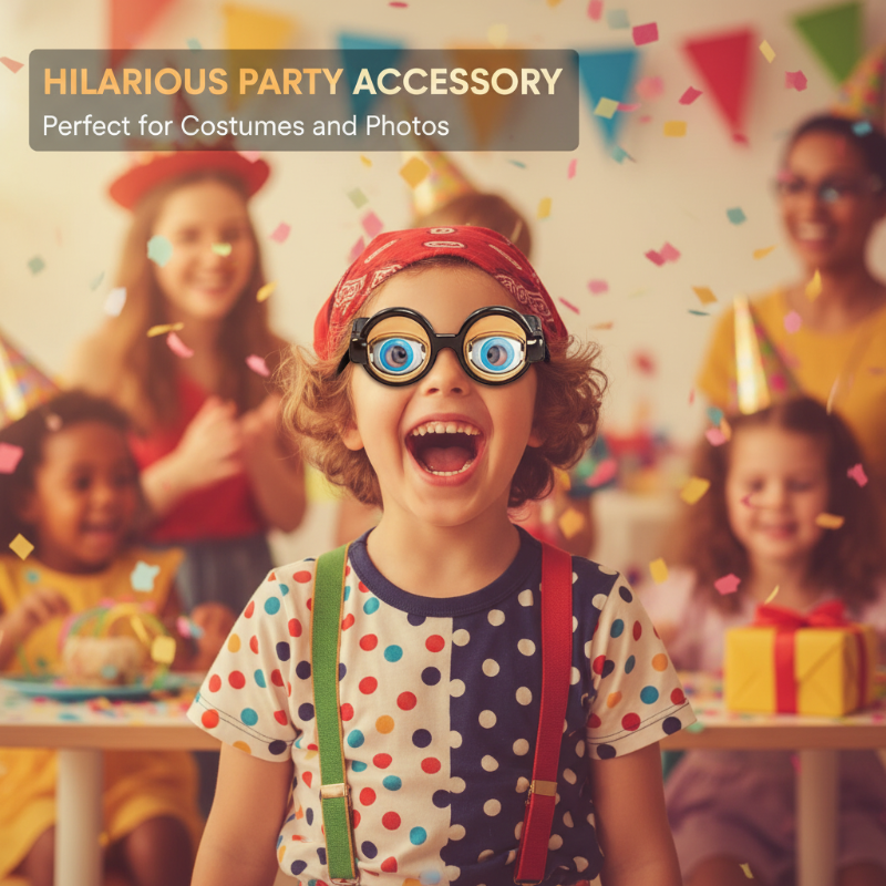 Gafas Locas Parpadeantes con Cordón para Niños