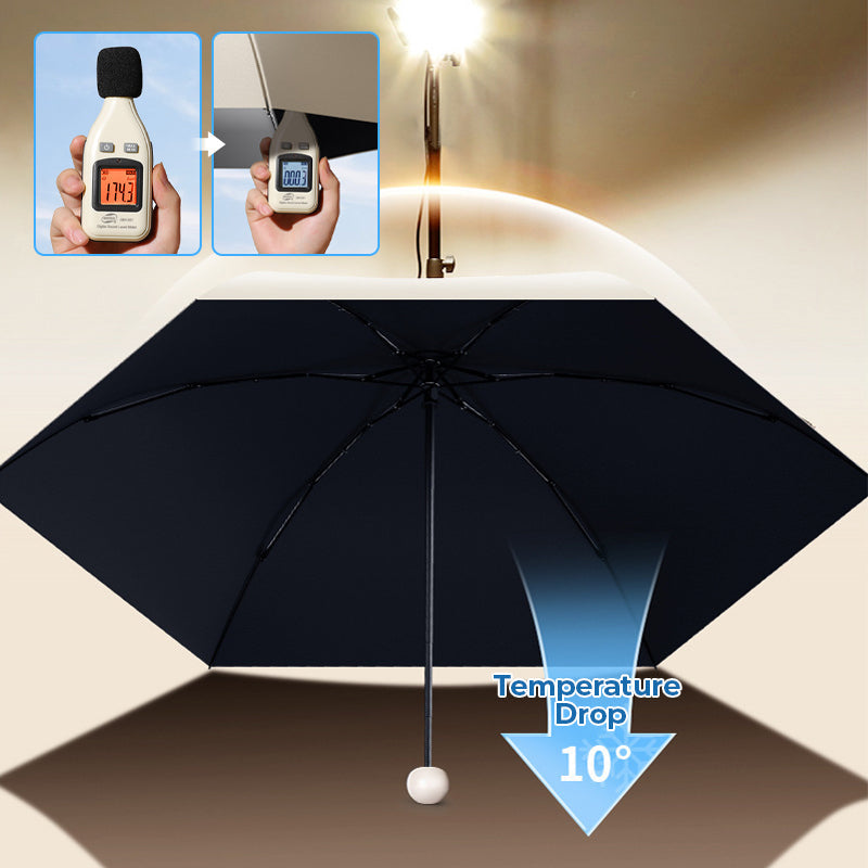 ☀️🌧️ ¡Sol o Lluvia, Siempre Protegida! Paraguas Cápsula de Doble Uso y Ultra Compacto 🎒