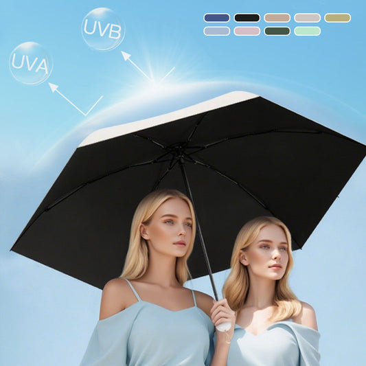 ☀️🌧️ ¡Sol o Lluvia, Siempre Protegida! Paraguas Cápsula de Doble Uso y Ultra Compacto 🎒