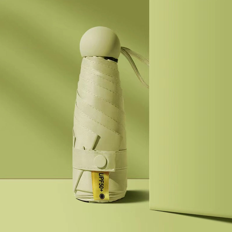 ☀️🌧️ ¡Sol o Lluvia, Siempre Protegida! Paraguas Cápsula de Doble Uso y Ultra Compacto 🎒