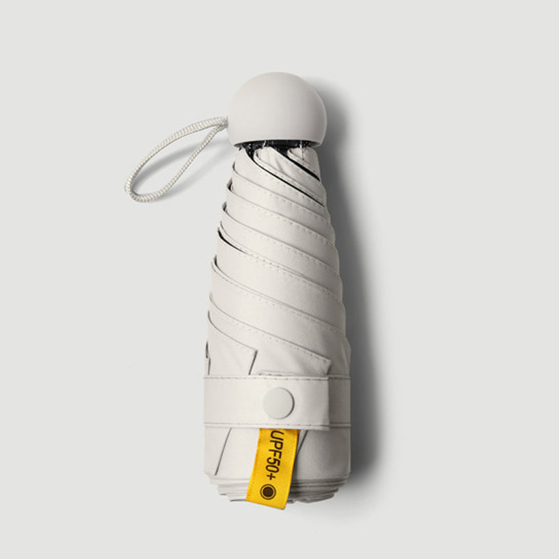 ☀️🌧️ ¡Sol o Lluvia, Siempre Protegida! Paraguas Cápsula de Doble Uso y Ultra Compacto 🎒