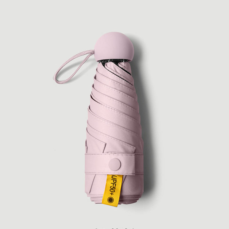 ☀️🌧️ ¡Sol o Lluvia, Siempre Protegida! Paraguas Cápsula de Doble Uso y Ultra Compacto 🎒