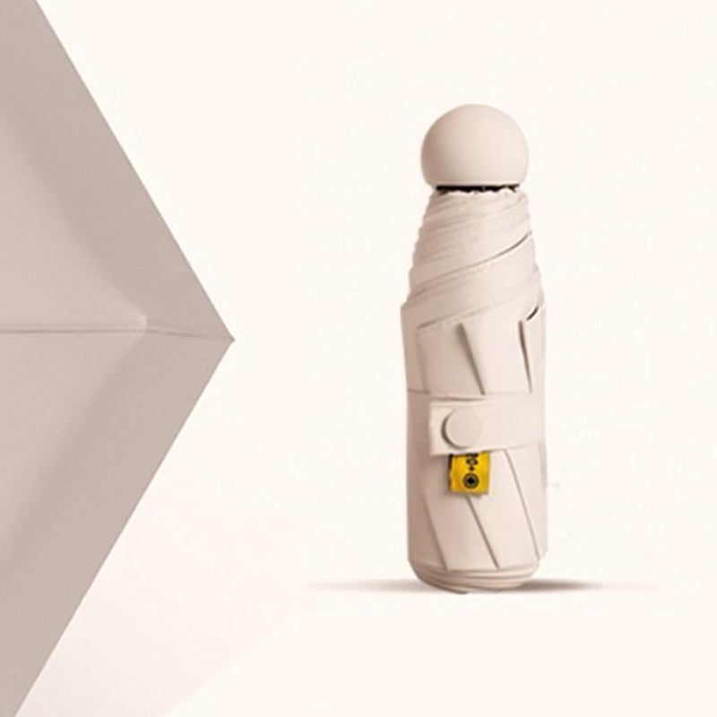 ☀️🌧️ ¡Sol o Lluvia, Siempre Protegida! Paraguas Cápsula de Doble Uso y Ultra Compacto 🎒