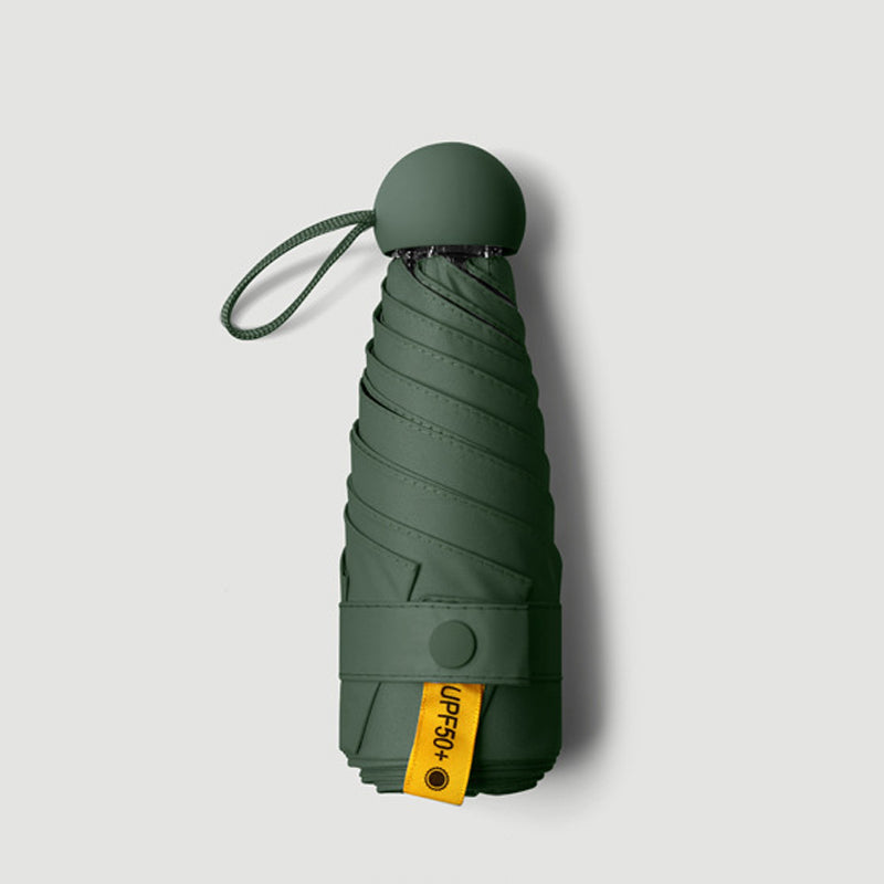 ☀️🌧️ ¡Sol o Lluvia, Siempre Protegida! Paraguas Cápsula de Doble Uso y Ultra Compacto 🎒