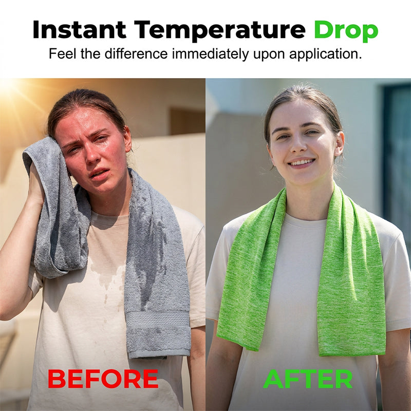 Toalla de Enfriamiento Instantáneo para Deportes y Fitness