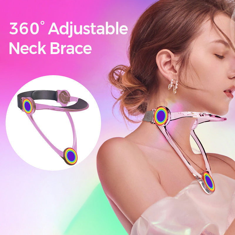 Collarín cervical ajustable 360° para soporte y alivio