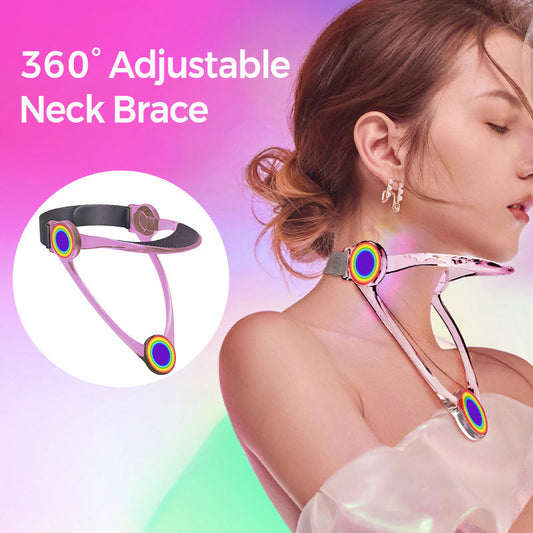 Collarín cervical ajustable 360° para soporte y alivio