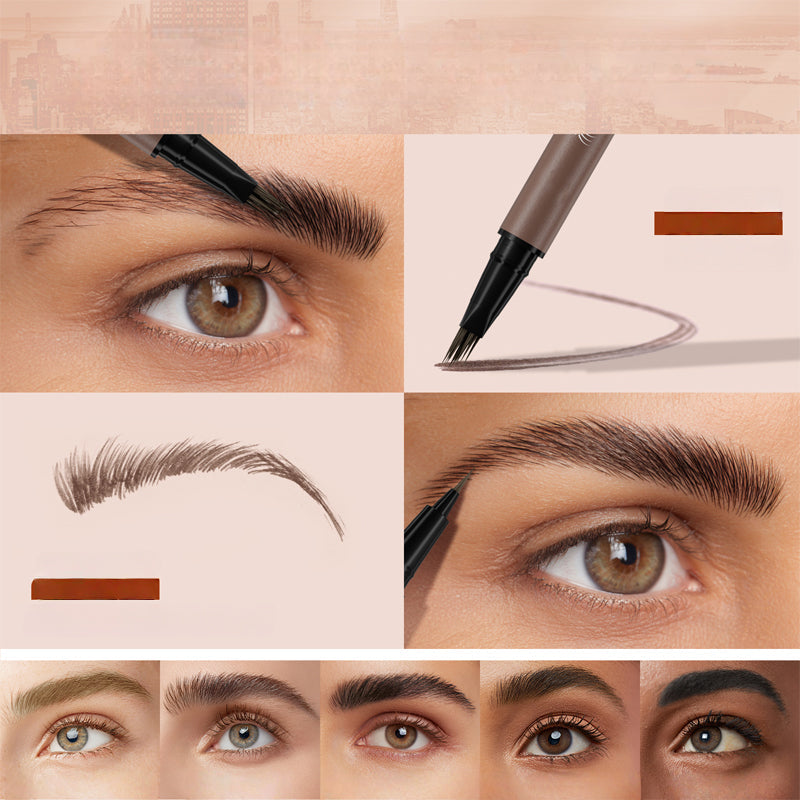 💥💕Lápiz líquido para cejas 2 en 1 a prueba de agua