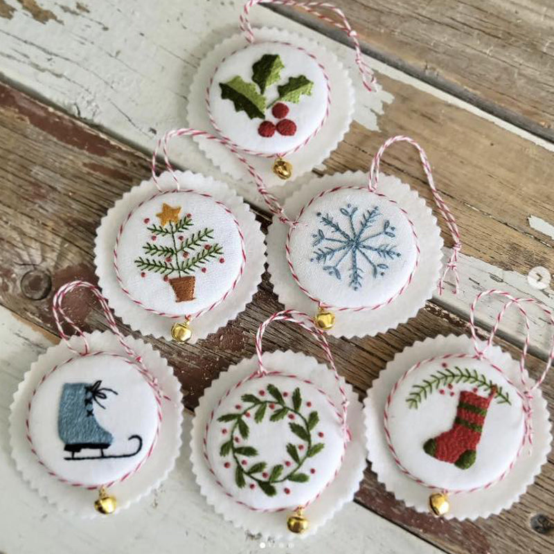 Kit de adornos navideños para bordar a mano