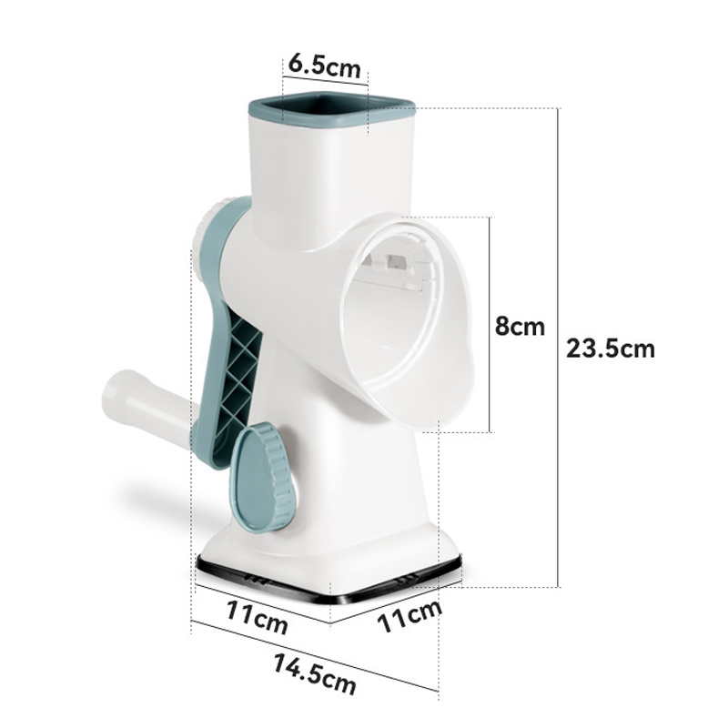 Rallador de hielo manual con base de succión