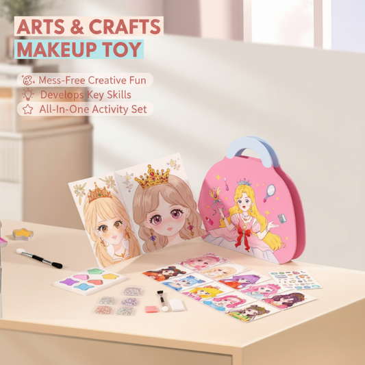 Kit de manualidades de maquillaje de papel con temática de princesas