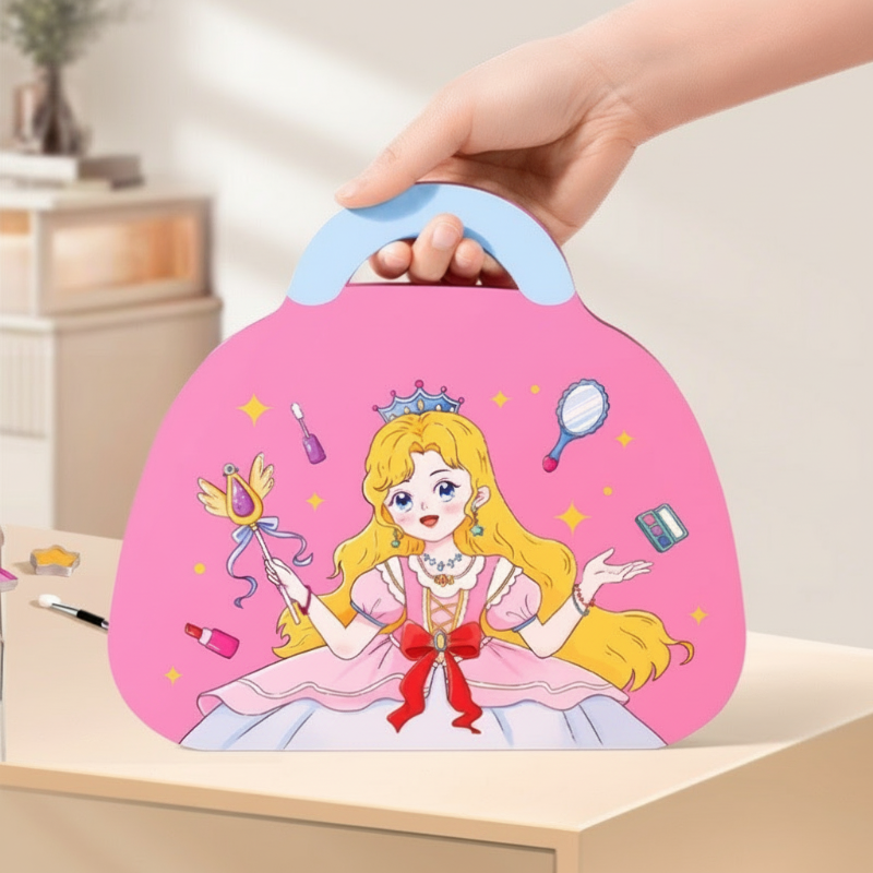 Kit de manualidades de maquillaje de papel con temática de princesas