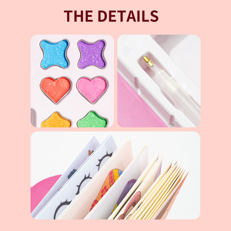 Kit de manualidades de maquillaje de papel con temática de princesas