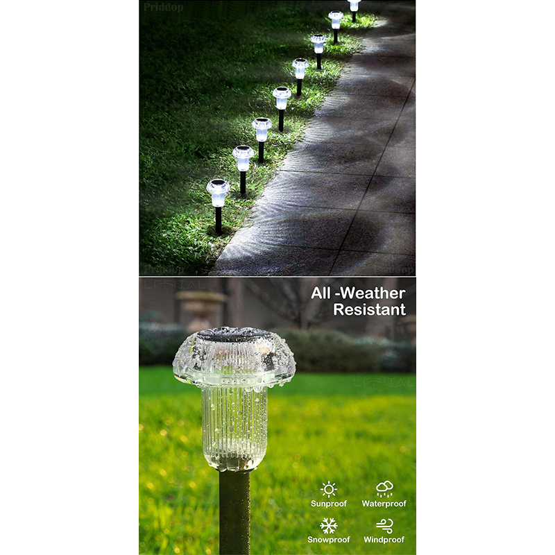 Luces solares para jardín y senderos exteriores