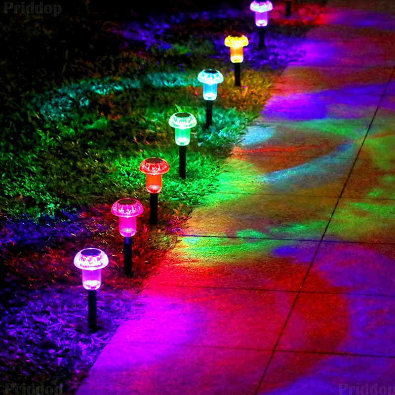 Luces solares para jardín y senderos exteriores