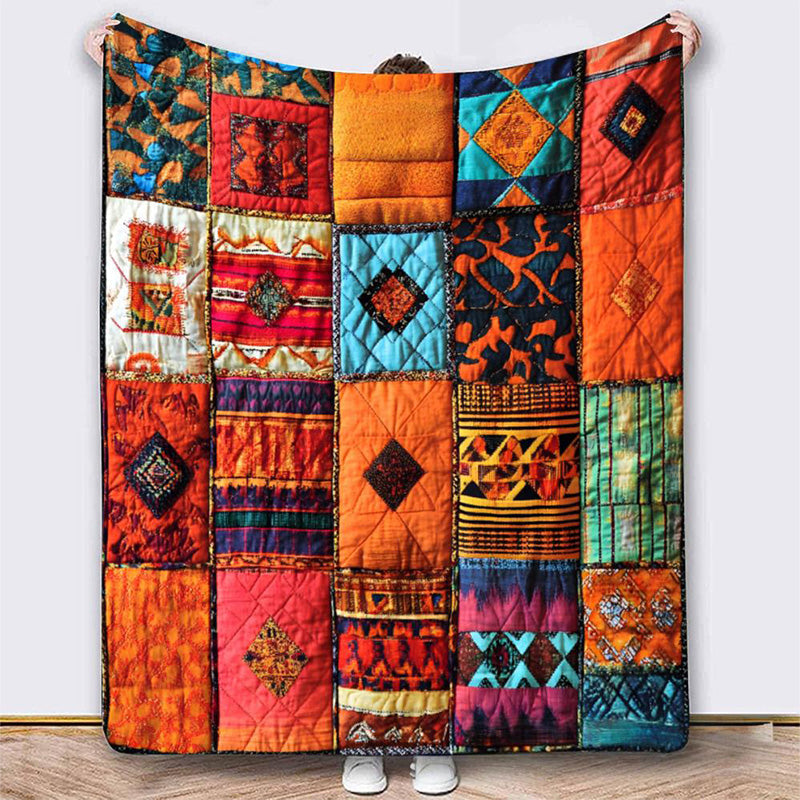 🌲🎁 Manta de Franela con Estampado Vintage de Pollos 🔥 Moda y Confort para tus Siestas
