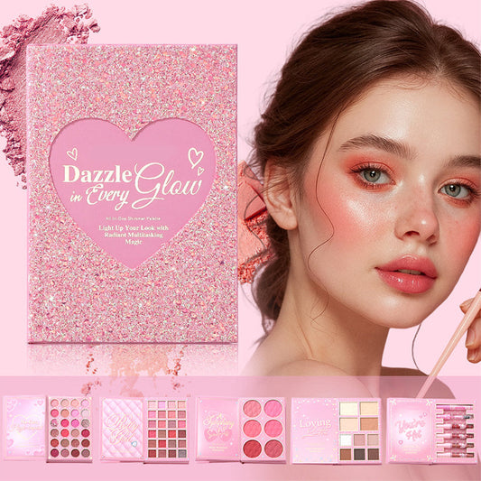 ¡Una sola paleta para todos tus looks de maquillaje completo! Set de Paleta de Maquillaje Todo en Uno tipo Libro