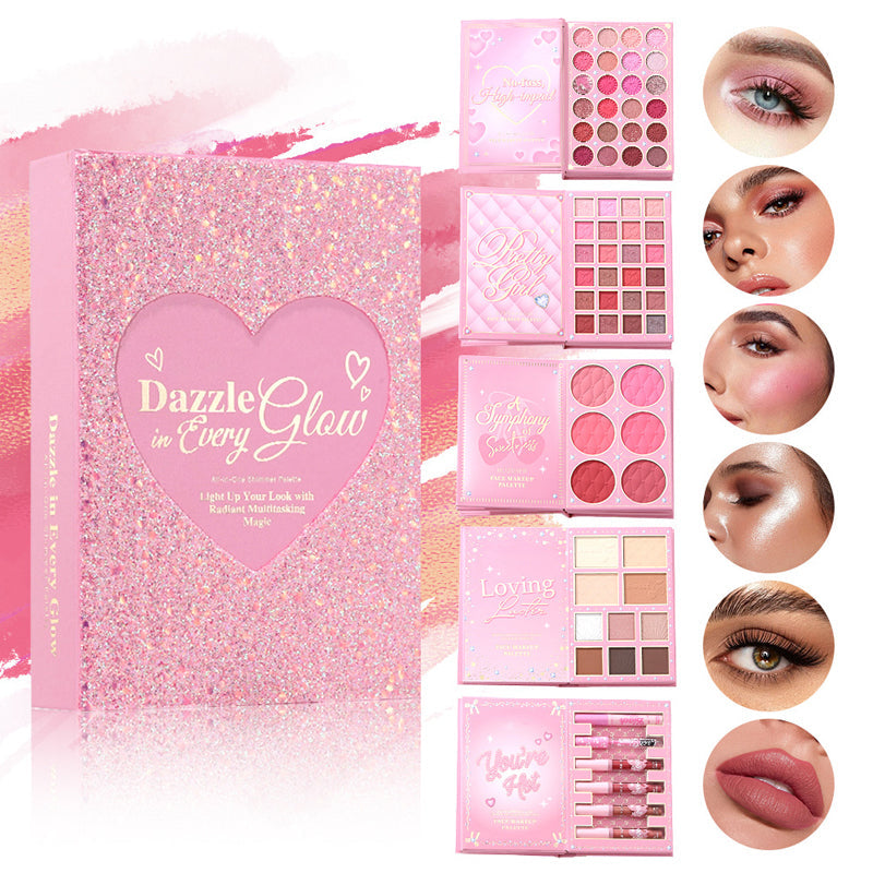 ¡Una sola paleta para todos tus looks de maquillaje completo! Set de Paleta de Maquillaje Todo en Uno tipo Libro