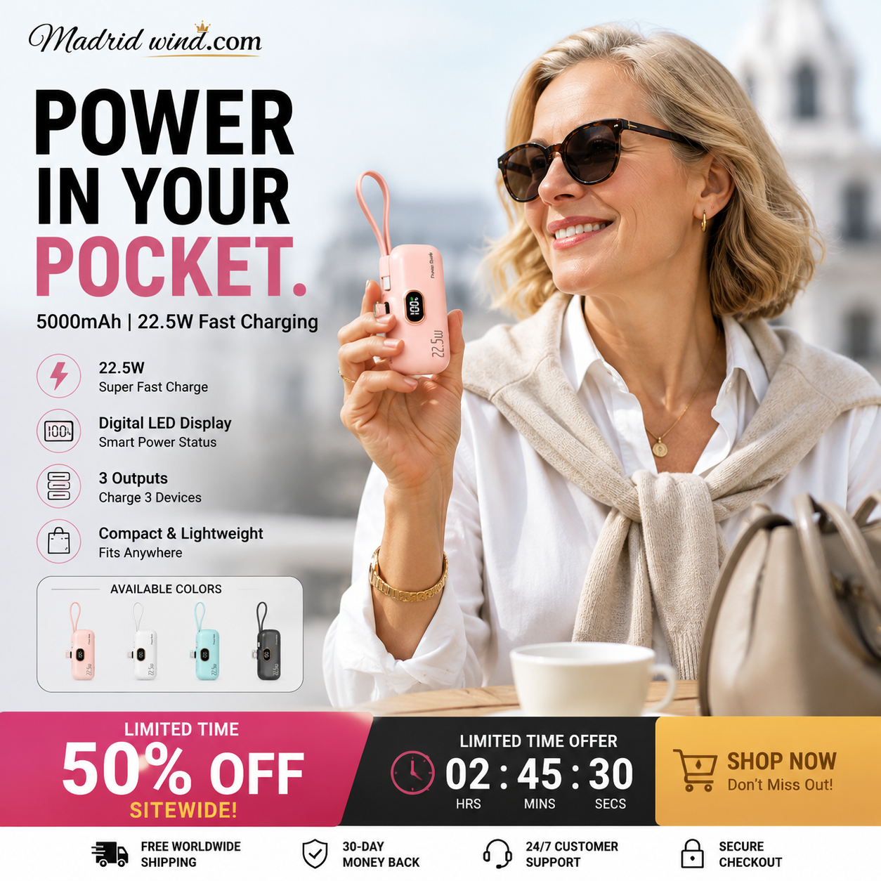 Cargador Portátil Mini 5000mAh
